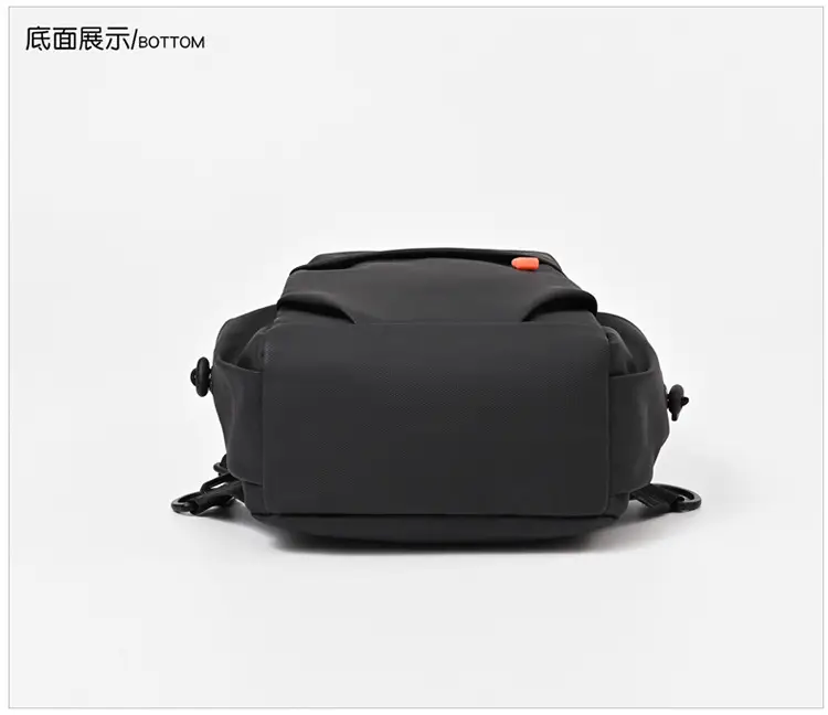 New Men's Grey Urban Casual Chest Bag with Wireless Charging Cable — feature 34