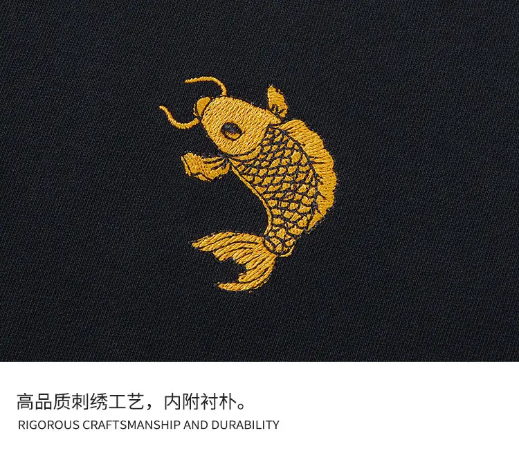 Men's Pure Cotton National Emblem T-Shirt Short Sleeve — feature 26