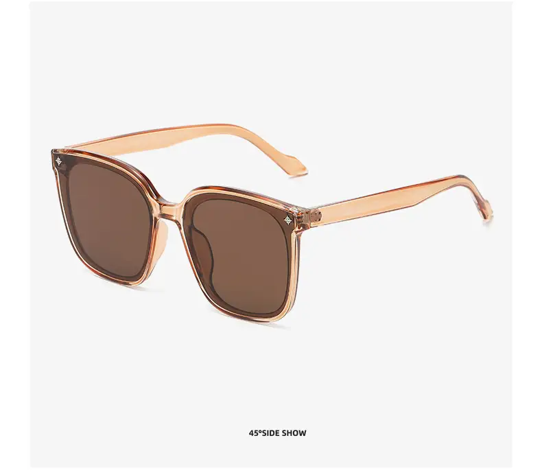 2023 Korean Sunglasses Women Large Frame Black — feature 17