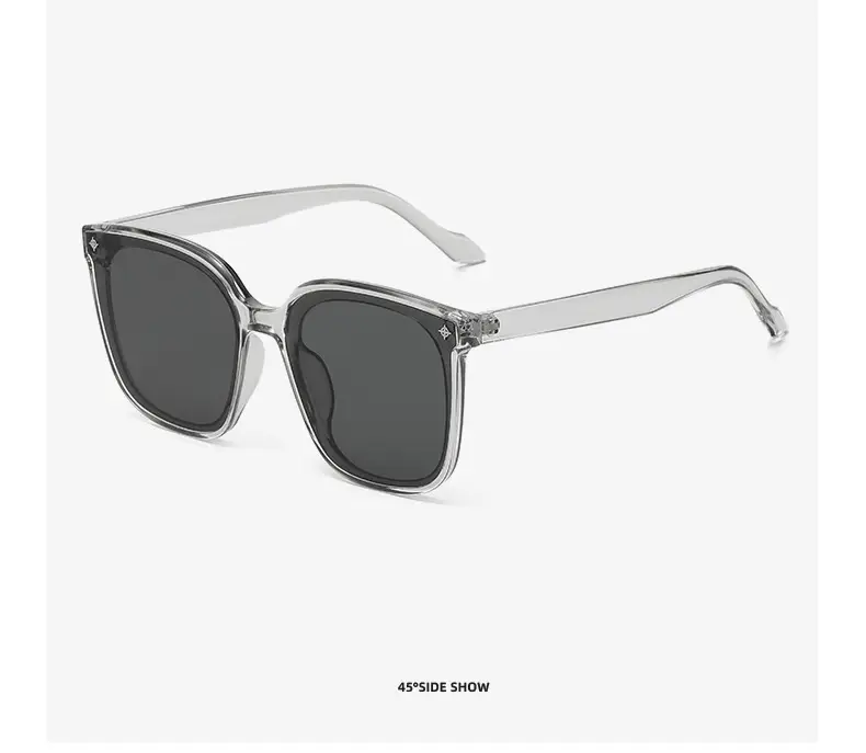 2023 Korean Sunglasses Women Large Frame Black — feature 21