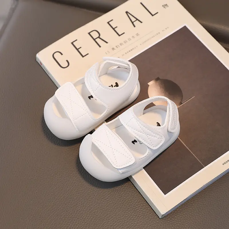Black Closed-Toe Sandals for Boys Beach Wear