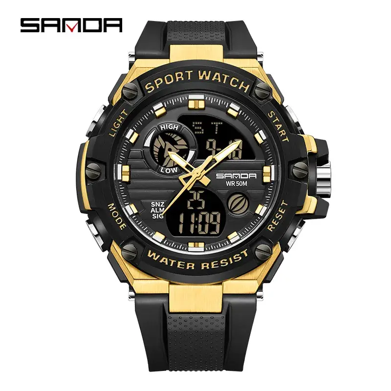 Men's Multifunctional Sport Watch with LCD Display & Waterproof Design - Image 9