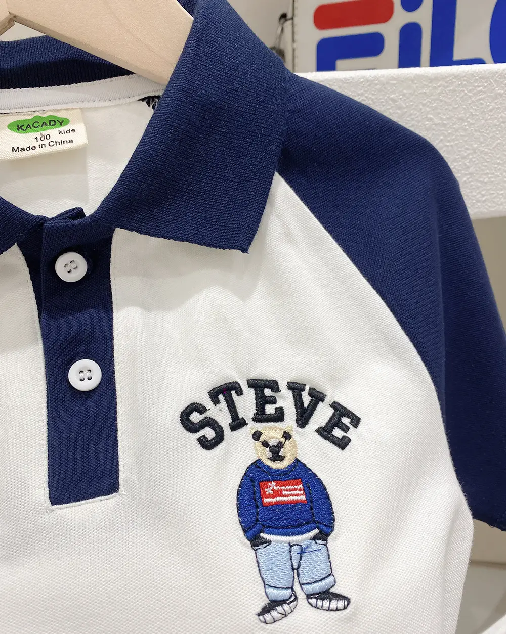 2025 Boys Polo Shirt Grey Blue Contrast Summer Wear β feature 6