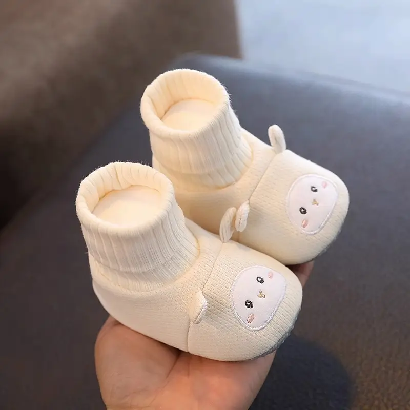Toddler Cartoon Shoes White Quilted 6-12M