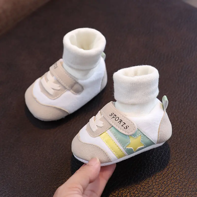 Toddler Cartoon Shoes White Quilted 6-12M