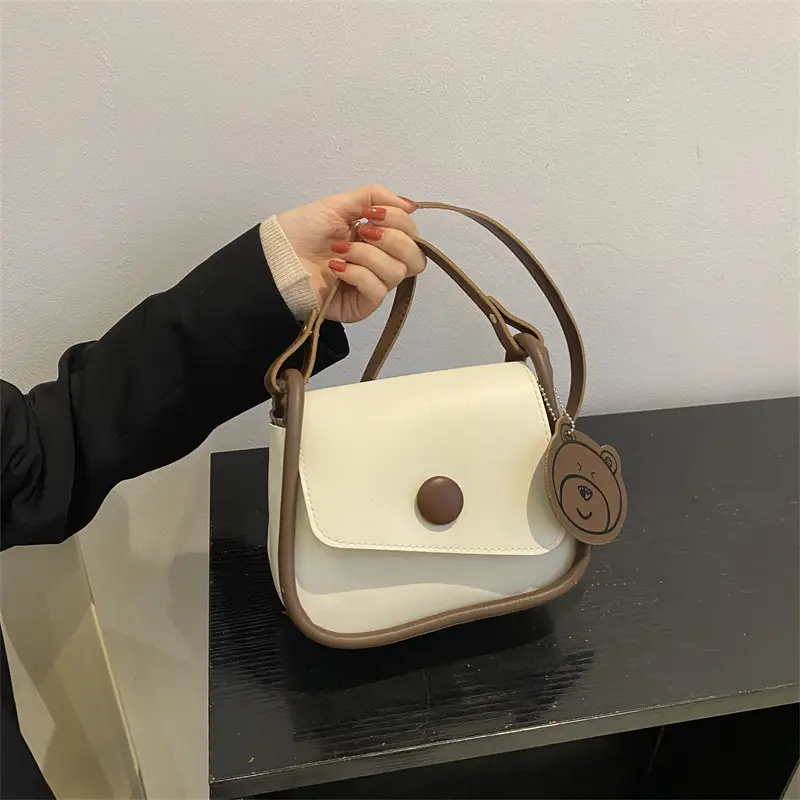 Retro Brown Saddle Crossbody Bag for Women - Image 5