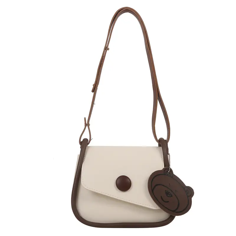 Retro Brown Saddle Crossbody Bag for Women - Image 9