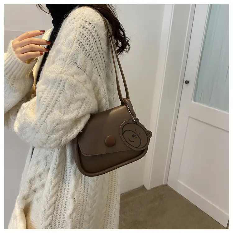 Retro Brown Saddle Crossbody Bag for Women — feature 12