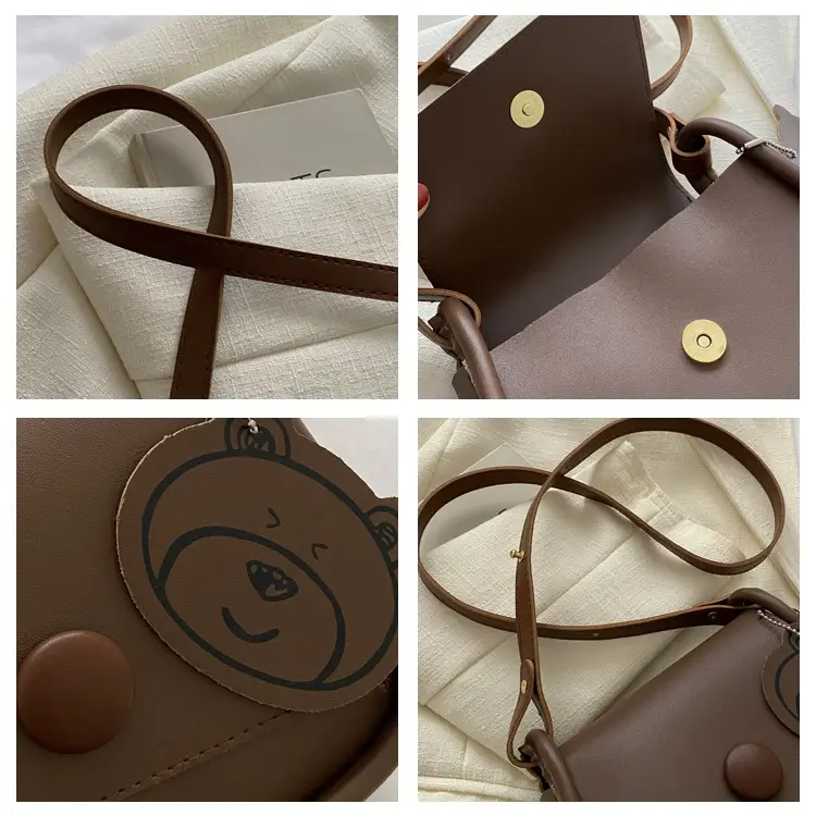 Retro Brown Saddle Crossbody Bag for Women — feature 8