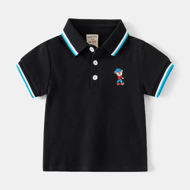 Pink Korean Embroidered Boys T-Shirt 2023 - Image 3