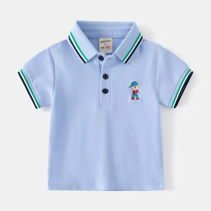 Pink Korean Embroidered Boys T-Shirt 2023 - Image 2