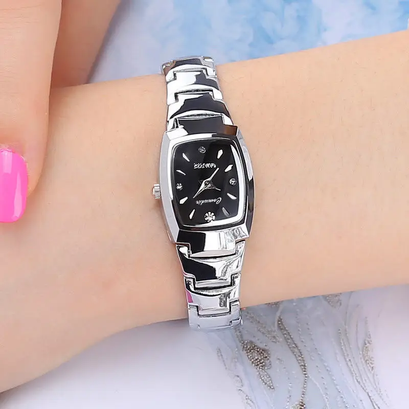 Tungsten steel watch women's waterproof simple temperament women's watch small dial women's quartz watch foreign trade cross-border a generation of hair