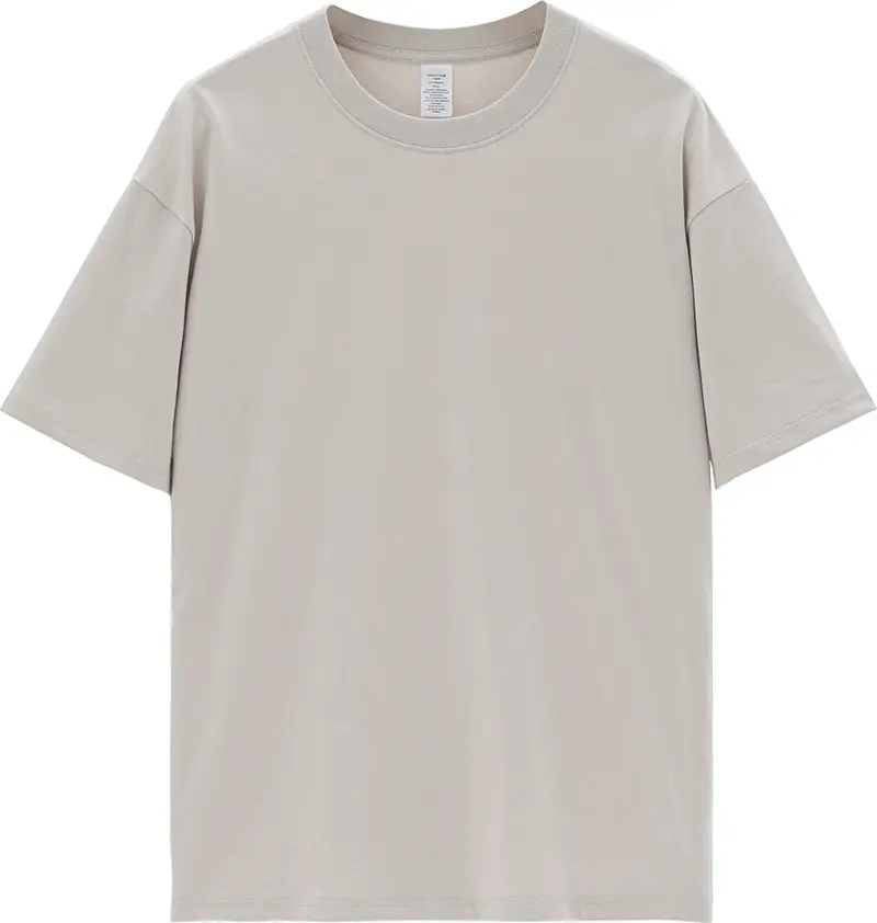 Men's 250g Pure Cotton Summer T-Shirt Short Sleeve Crew Neck