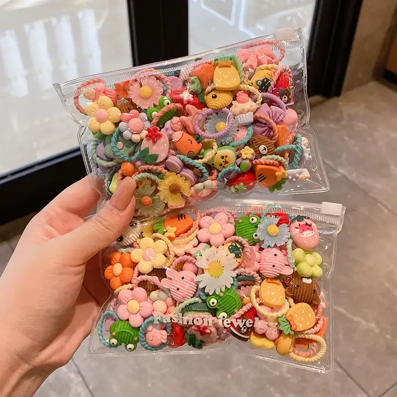 Cute Cartoon Hair Bands for Girls Women's Tie - Image 29