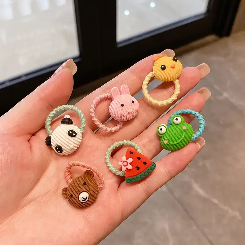 Cute Cartoon Hair Bands for Girls Women's Tie - Image 30