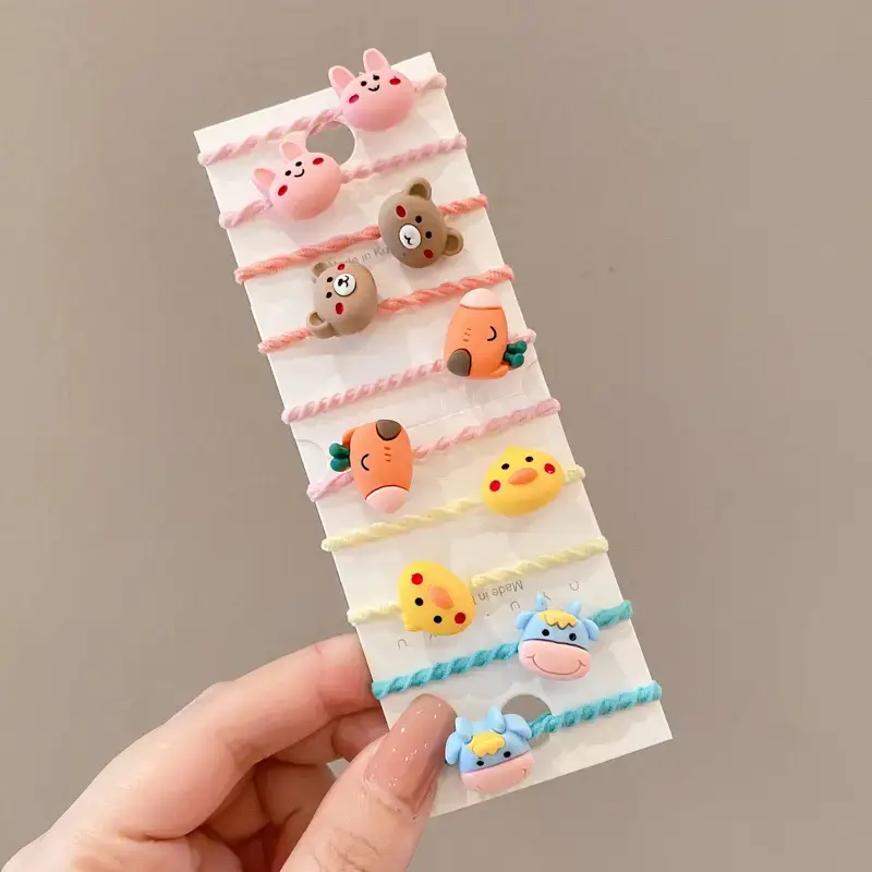 Cute Cartoon Hair Bands for Girls Women's Tie - Image 19