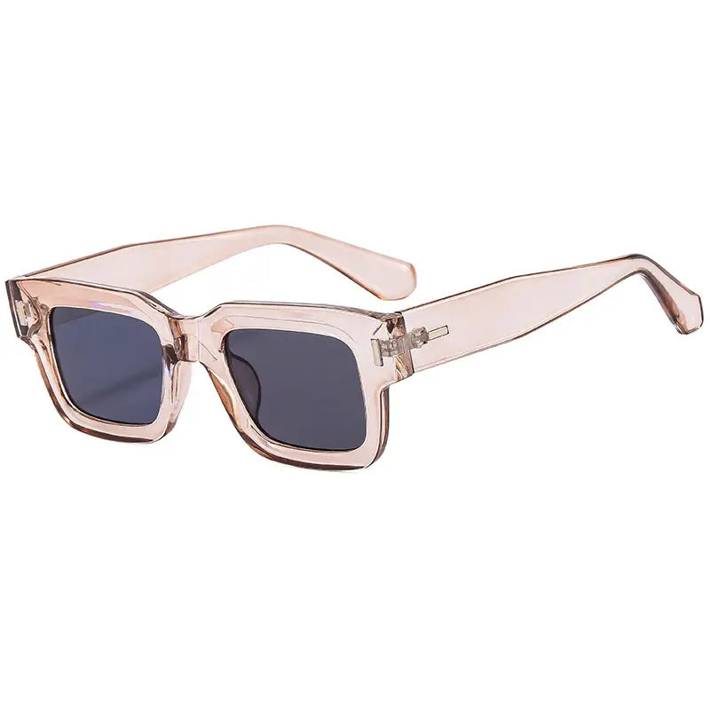 Retro Square Sunglasses with Studded Straps - Image 13