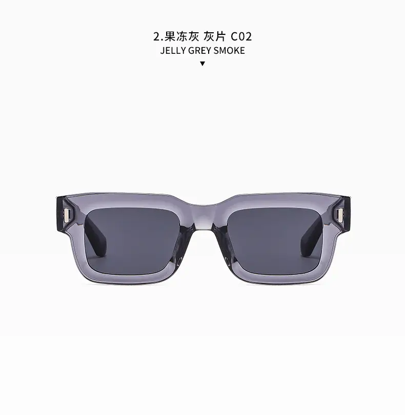 Retro Square Sunglasses with Studded Straps β feature 12