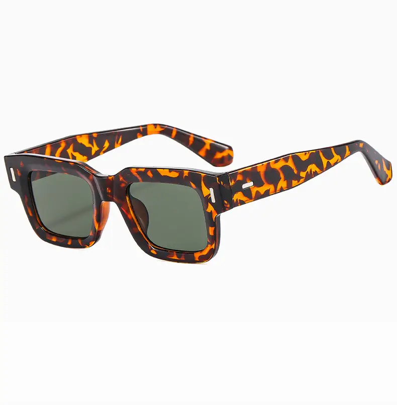 Retro Square Sunglasses with Studded Straps β feature 17