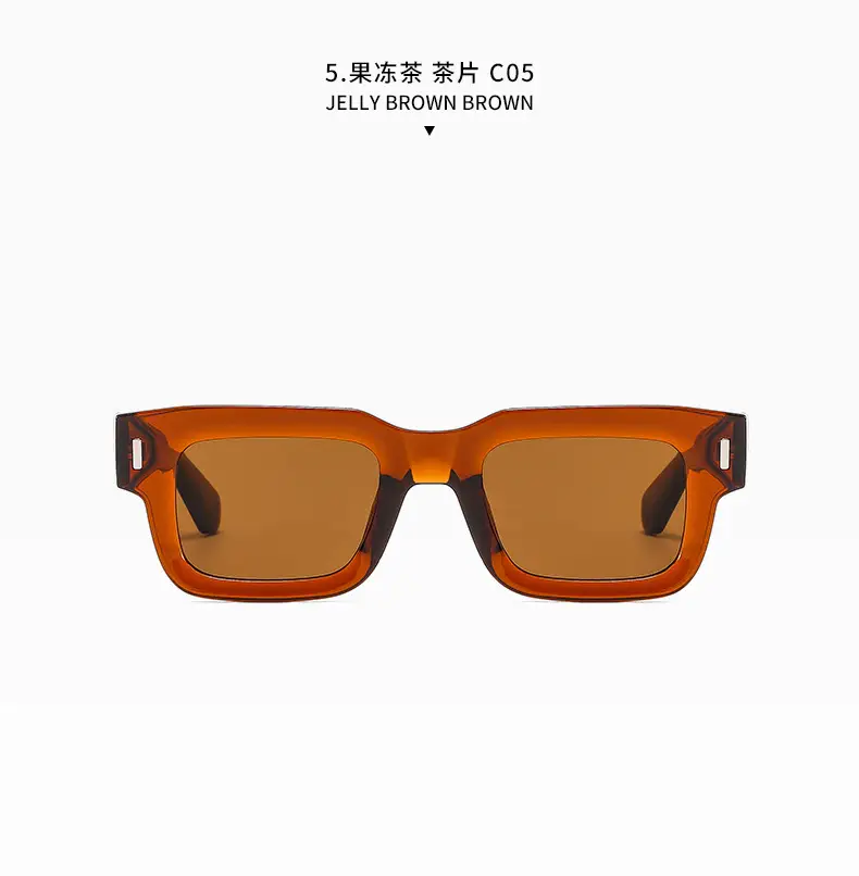 Retro Square Sunglasses with Studded Straps β feature 18