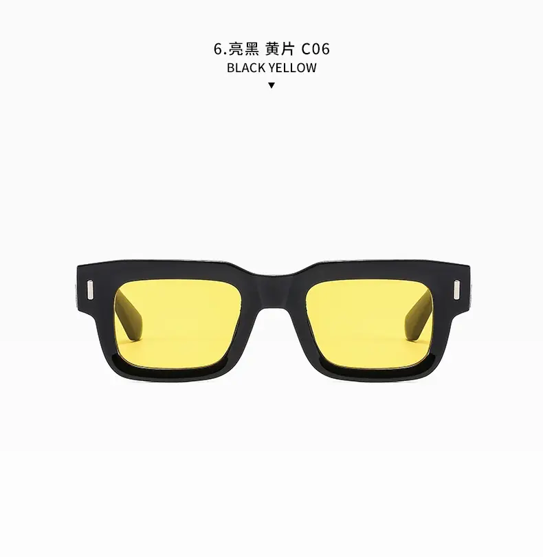 Retro Square Sunglasses with Studded Straps β feature 20