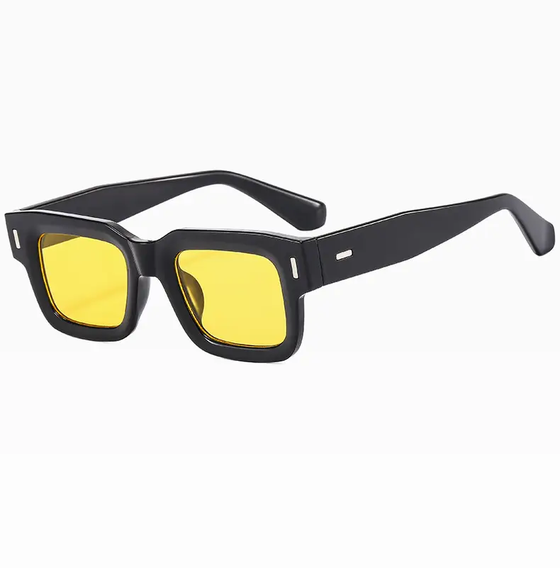 Retro Square Sunglasses with Studded Straps β feature 21