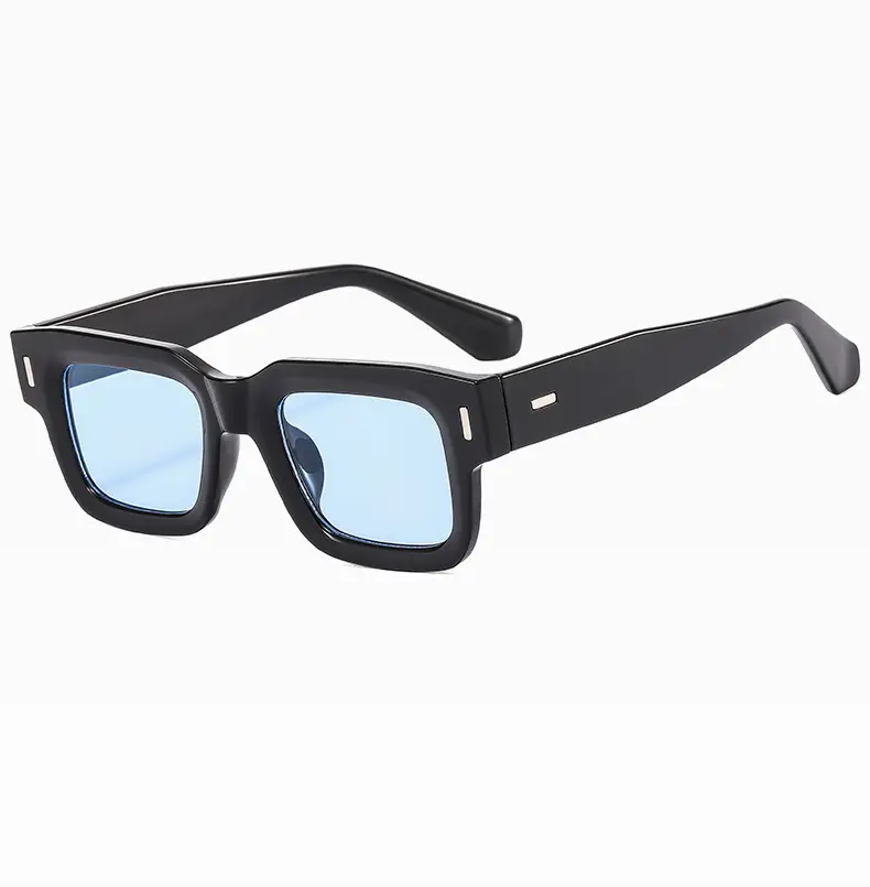 Retro Square Sunglasses with Studded Straps β feature 23