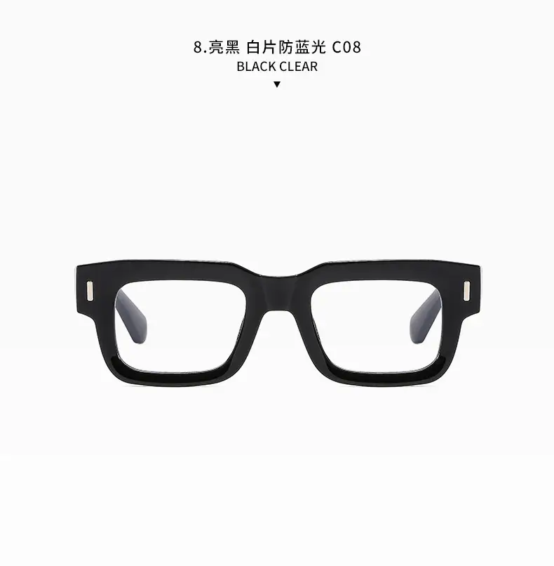 Retro Square Sunglasses with Studded Straps β feature 24