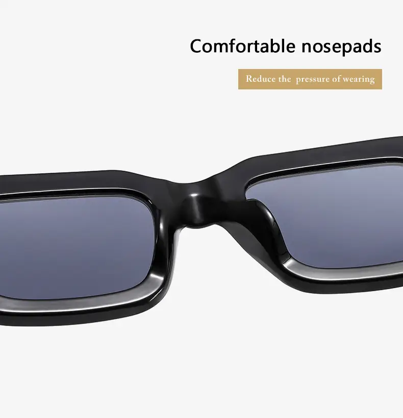 Retro Square Sunglasses with Studded Straps β feature 6