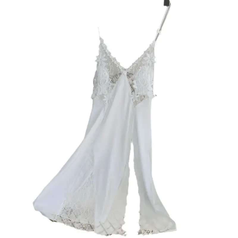 Red Silk Nightgown Sling for Women 2023 - Image 6