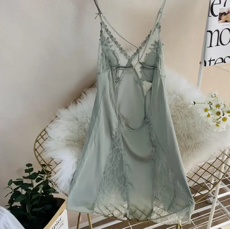 Red Silk Nightgown Sling for Women 2023 — feature 7