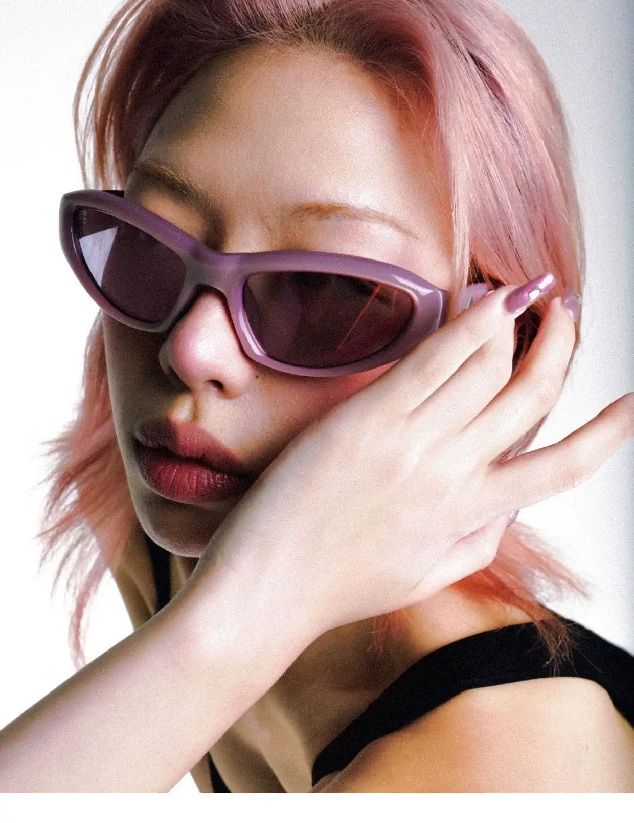 Korean Cat Eye Sunglasses Women Anti-UV Driving Glasses — feature 1