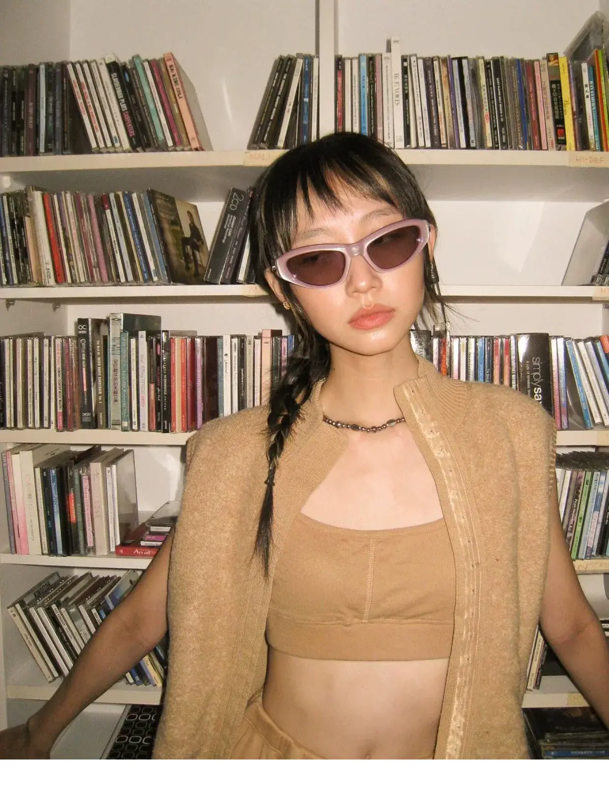 Korean Cat Eye Sunglasses Women Anti-UV Driving Glasses — feature 5