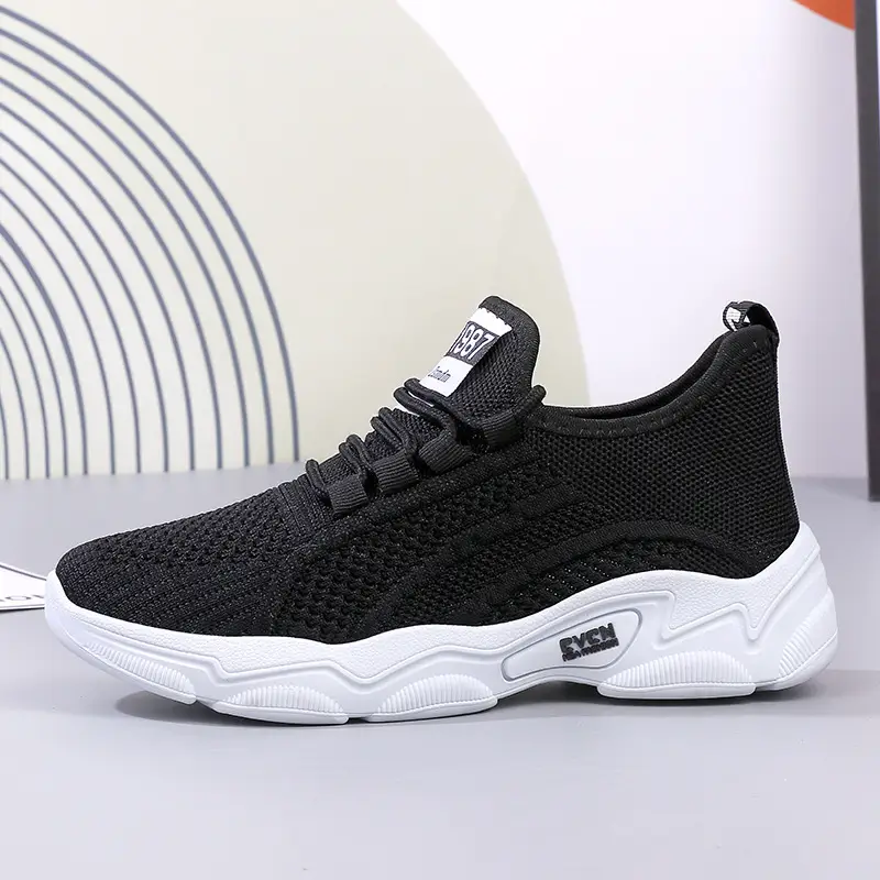 Women Casual Cross-Border Skechers White Mesh Running Shoes - Image 5