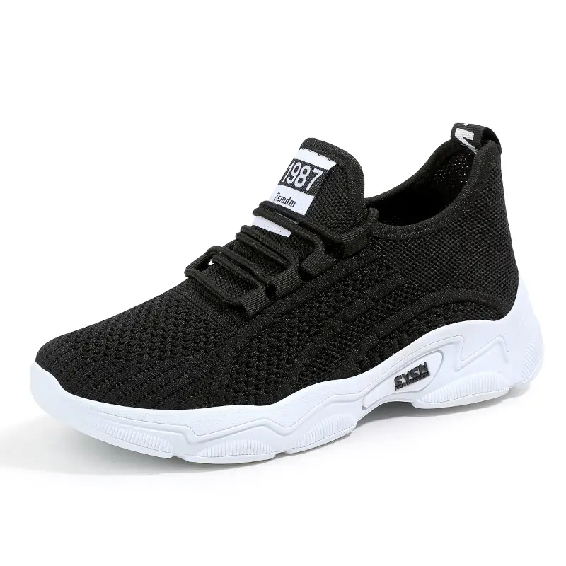 Women Casual Cross-Border Skechers White Mesh Running Shoes - Image 8