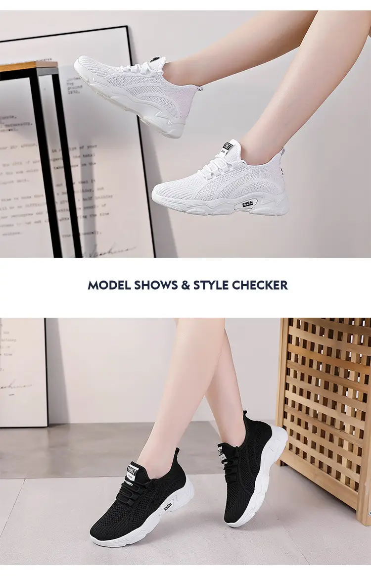 Women Casual Cross-Border Skechers White Mesh Running Shoes — feature 17