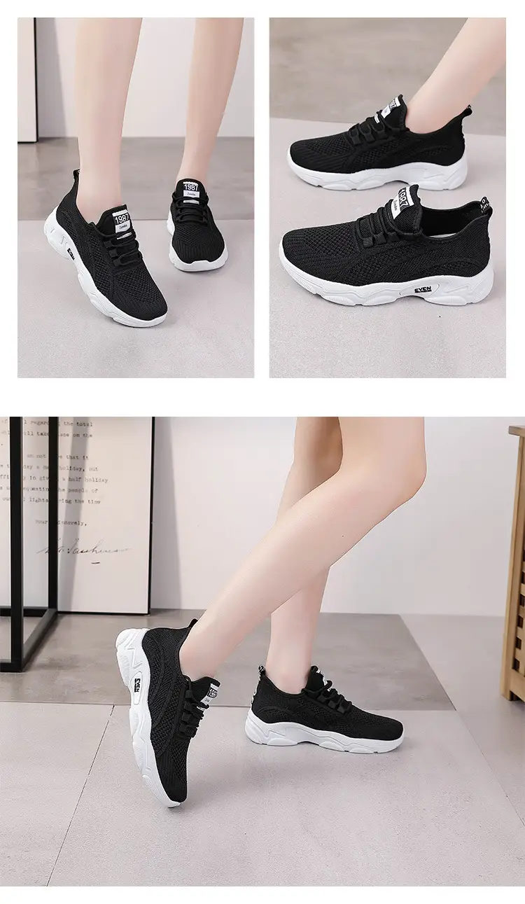 Women Casual Cross-Border Skechers White Mesh Running Shoes — feature 18