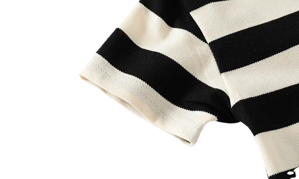 Green Striped Polo Shirt for Boys Summer Wear