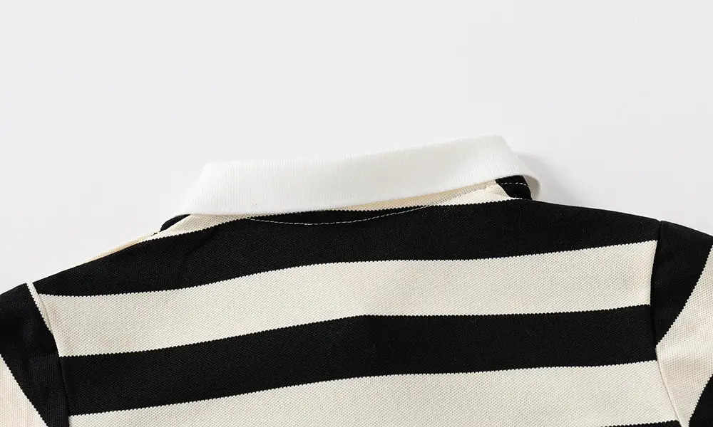 Green Striped Polo Shirt for Boys Summer Wear — feature 11