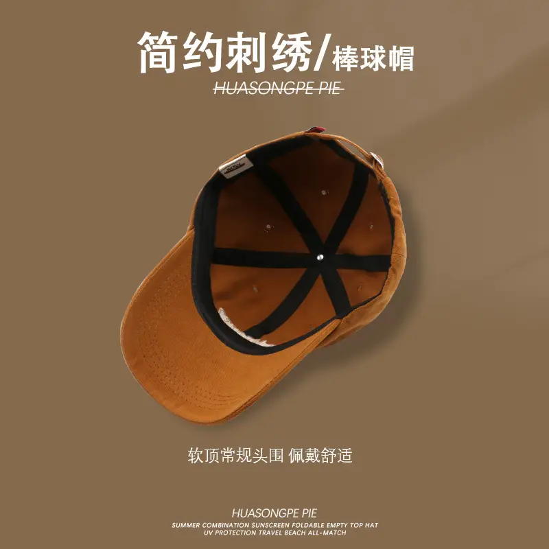 Women Baseball Cap with Face Embroidery Black - Image 9