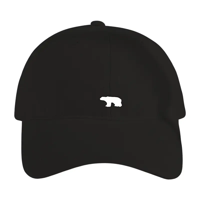 Men's Black Korean Style Baseball Cap with Polar Bear Embroidery - Image 11