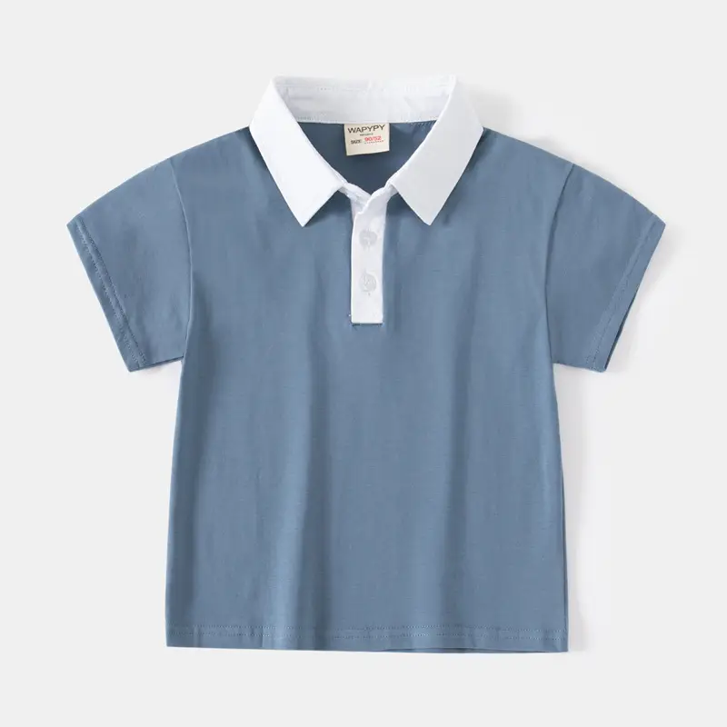 Children's Light Green Polo T-Shirt Summer Boys 2023 - Image 7