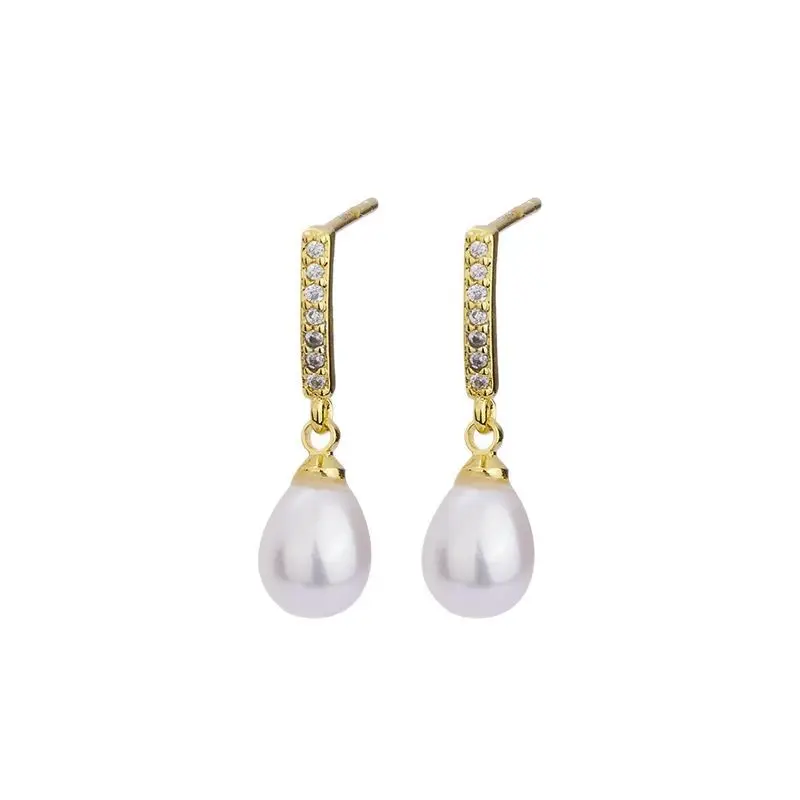 Korean Style Pearl Earrings for Women Sweet Lady