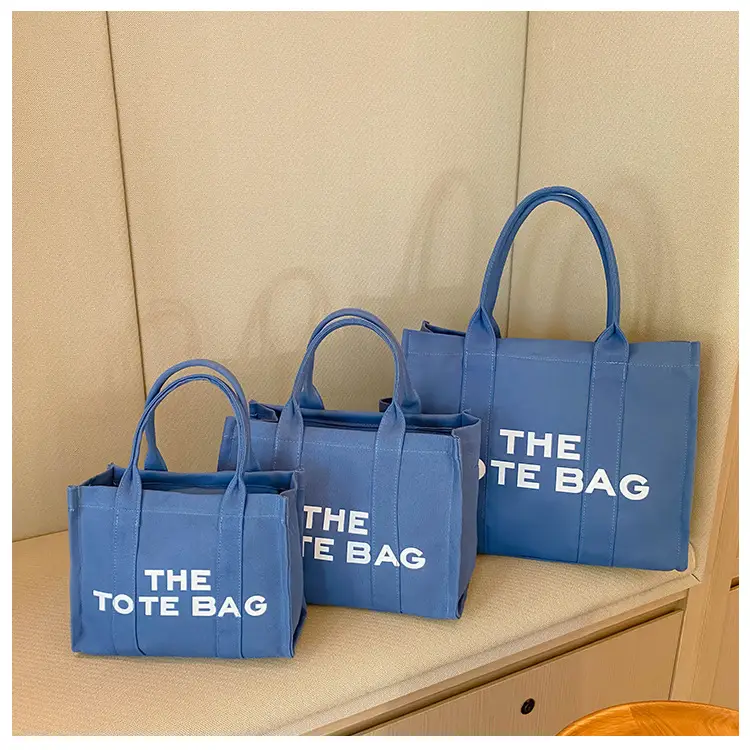 Women's Blue Tote Bag Set 2022 Crossbody Shoulder Handbag - Image 3