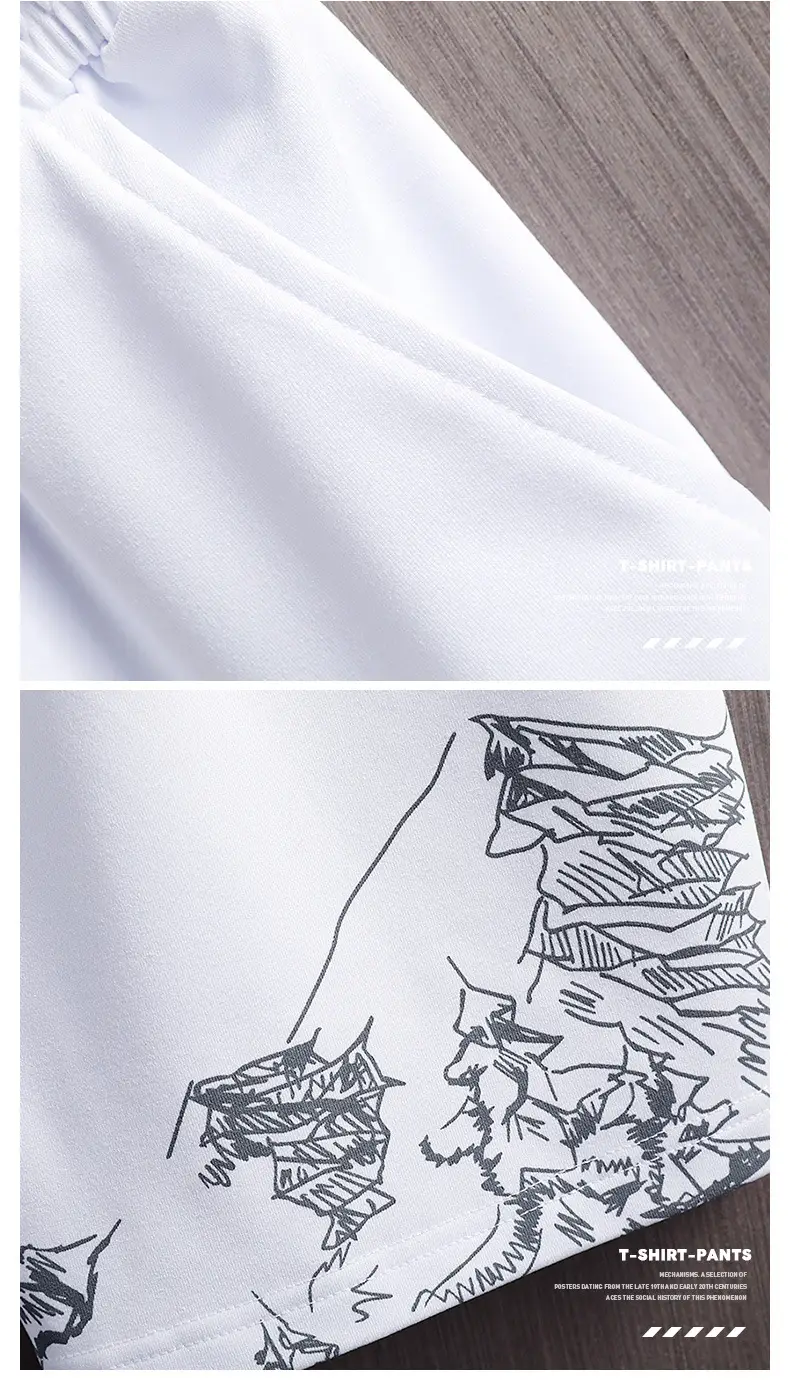 Men Black Printed T-Shirt Short Sleeve Summer Wear — feature 15