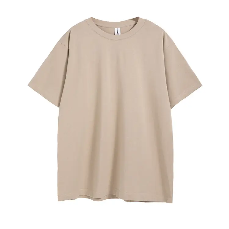 Men Brown Cotton T-Shirt Shoulder Short Sleeve