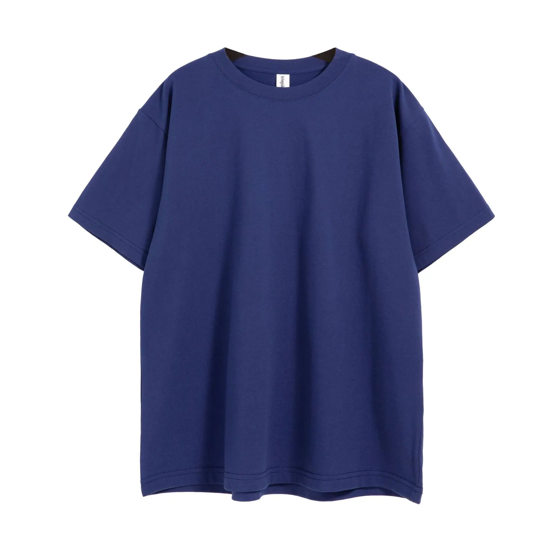 Men Brown Cotton T-Shirt Shoulder Short Sleeve