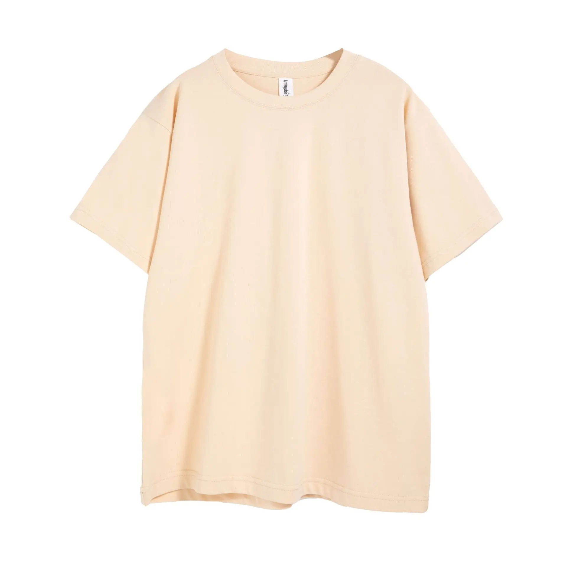 Men Brown Cotton T-Shirt Shoulder Short Sleeve