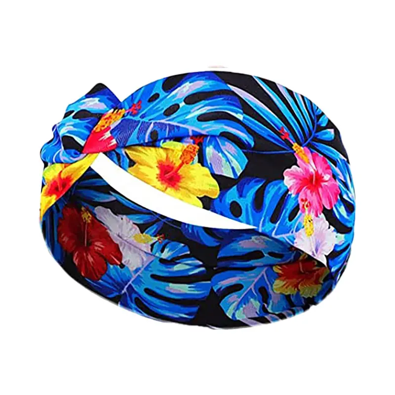 Hawaiian Floral Knotted Headband for Women - Image 8