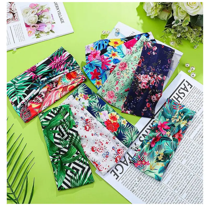 Hawaiian Floral Knotted Headband for Women — feature 16